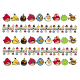 BAngr2 Braulete Angry birds imagine comestibila din vafa 30x20cm